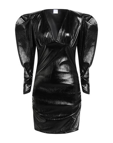 Marsēm Woman Mini Dress Black Size L Polyester, Polyurethane In Black