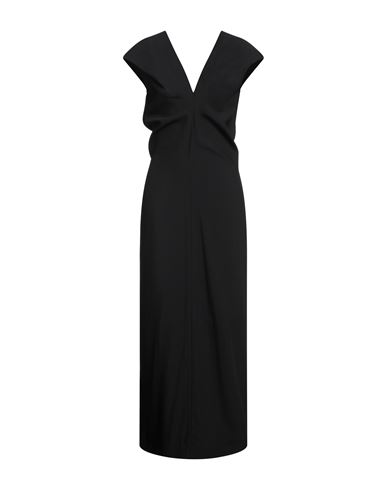 Khaite Woman Maxi Dress Black Size 4 Virgin Wool, Viscose In Black