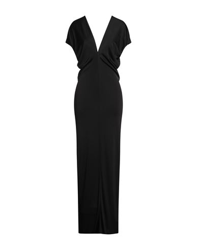 Khaite Woman Maxi Dress Black Size L Viscose In Black