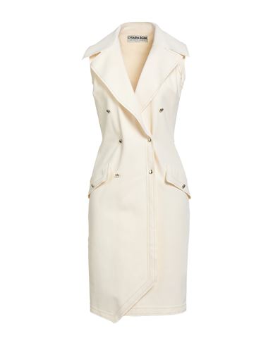 Chiara Boni La Petite Robe Woman Midi Dress Ivory Size 8 Polyamide, Elastane In Neutral