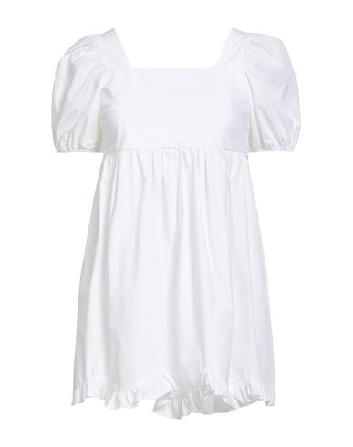 Babel Woman Mini Dress White Size Onesize Cotton In White