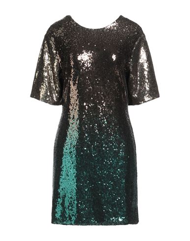 Floor Woman Mini Dress Sand Size L Polyester, Elastane In Multi