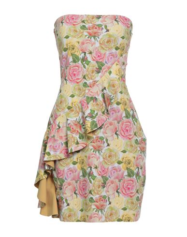 Chiara Boni La Petite Robe Woman Mini Dress Lime Green Size 8 Polyamide, Elastane In Multi