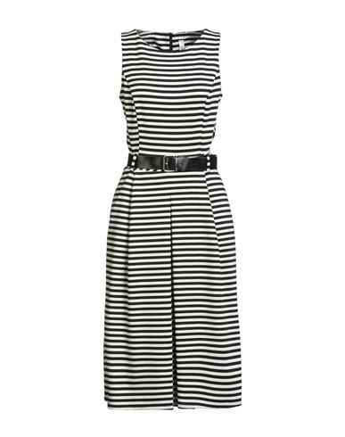 Tensione In Woman Midi Dress Off White Size M Polyester, Viscose, Elastane In Gray