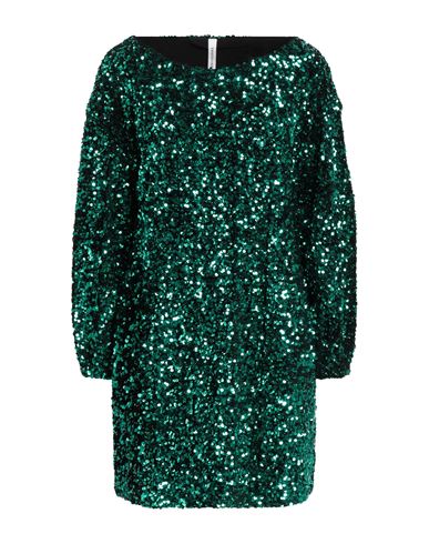 Tensione In Woman Mini Dress Emerald Green Size S Polyester, Elastane In Green