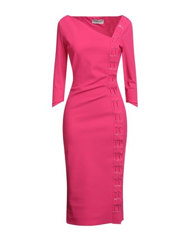 Chiara Boni La Petite Robe Woman Midi Dress Fuchsia Size 8 Polyamide, Elastane In Pink