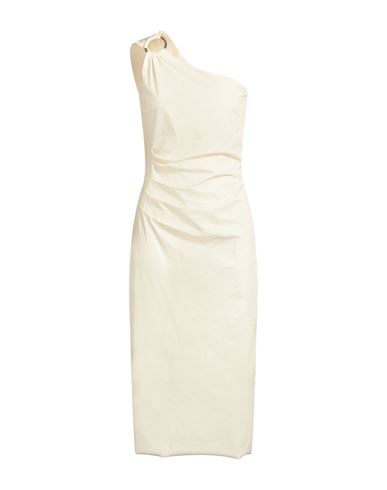 Chiara Boni La Petite Robe Woman Midi Dress Ivory Size 8 Polyamide, Elastane In Neutral