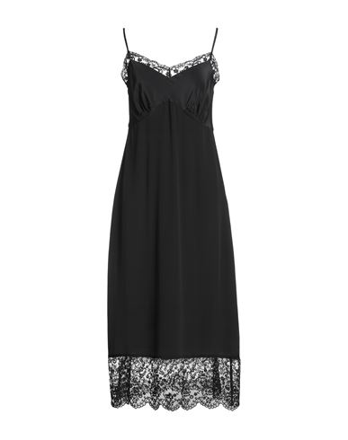 Simone Rocha Woman Midi Dress Black Size 6 Acetate, Silk, Polyamide In Black