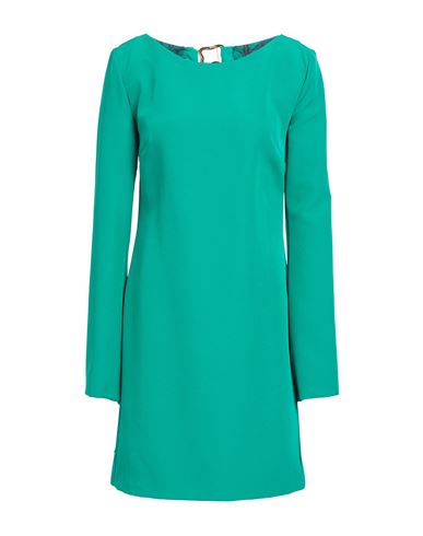 Just Cavalli Woman Mini Dress Emerald Green Size 6 Polyester, Elastane In Green