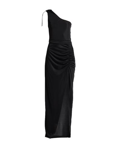 Gaelle Paris Gaëlle Paris Woman Maxi Dress Black Size 8 Polyester, Elastane In Black