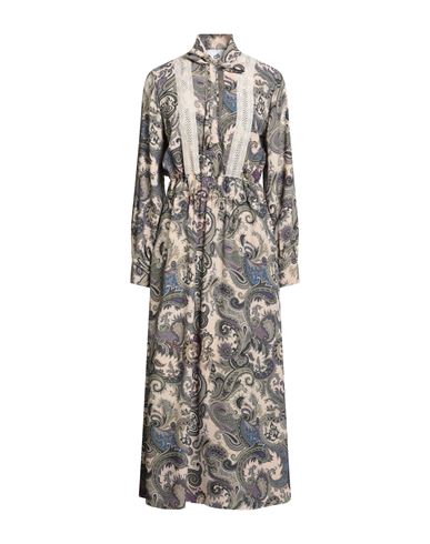 Compagnia Italiana Woman Maxi Dress Beige Size 12 Pes In Gray