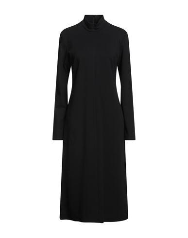 Jucca Woman Midi Dress Black Size 6 Viscose, Polyamide, Elastane In Black