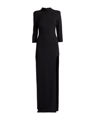 Matilde Couture Woman Maxi Dress Black Size 8 Viscose, Nylon, Elastane In Black