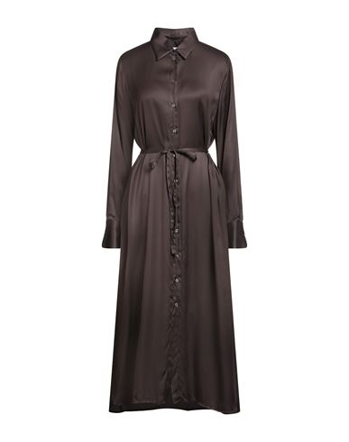Robert Friedman Woman Maxi Dress Chocolate Brown Size Xl Viscose In Brown