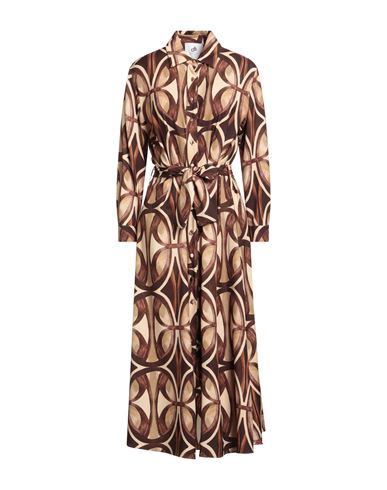 Compagnia Italiana Woman Maxi Dress Marigold Size 12 Viscose, Polyester In Multi