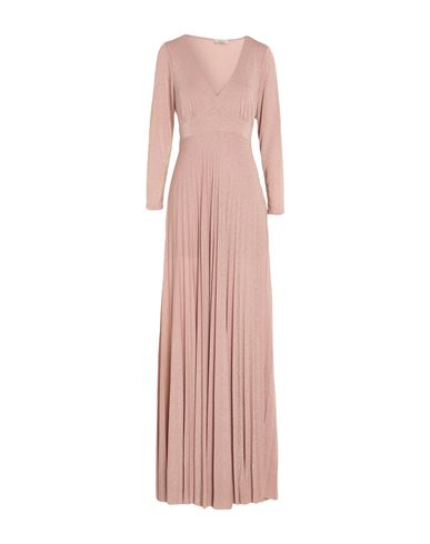Rebel Queen By Liu •jo Woman Maxi Dress Blush Size S Viscose, Metallic Fiber, Polyamide, Elastane In Pink