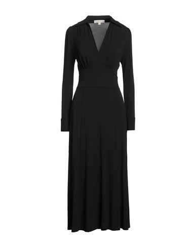 Michael Michael Kors Woman Midi Dress Black Size S Viscose, Elastane In Black