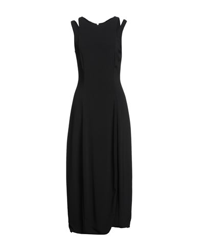 Giorgio Armani Woman Maxi Dress Black Size 10 Viscose, Elastane In Black