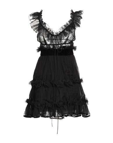 Dsquared2 Woman Mini Dress Black Size 8 Silk In Black