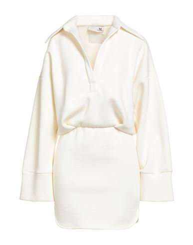 The M .. Woman Mini Dress Cream Size Xs Cotton, Polyester In White