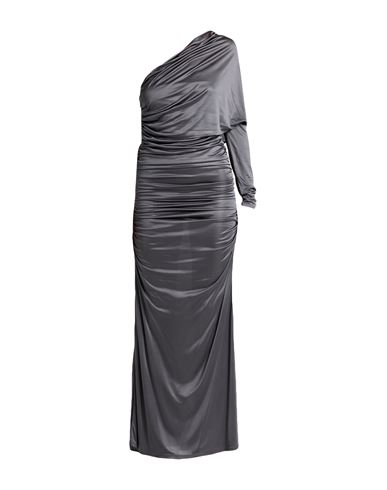 Atlein Woman Maxi Dress Grey Size 8 Viscose In Gray