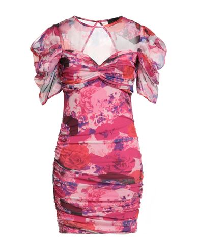 Gaelle Paris Gaëlle Paris Woman Mini Dress Fuchsia Size 4 Polyester In Pink