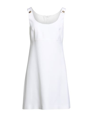 Versace Woman Mini Dress White Size 8 Acetate, Viscose In White