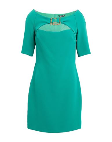 Just Cavalli Woman Mini Dress Emerald Green Size 2 Polyester, Elastane In Gray