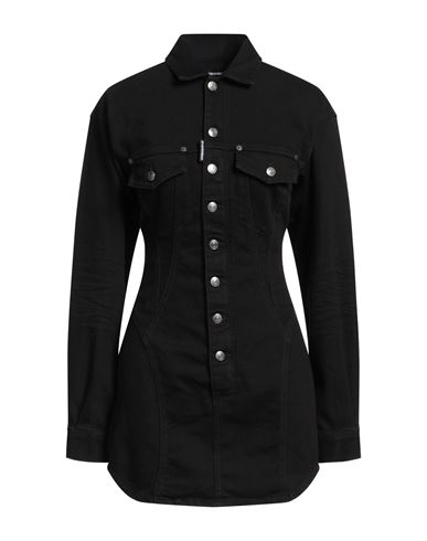 Dsquared2 Woman Mini Dress Black Size 8 Cotton, Elastane In Black