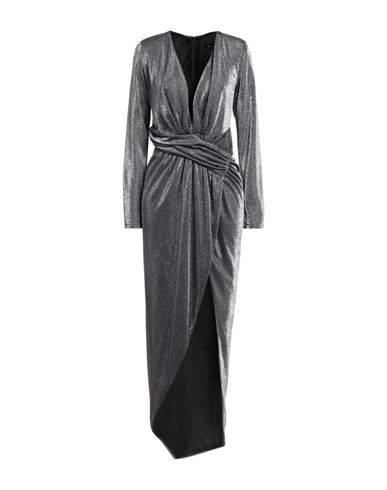 Actualee Woman Maxi Dress Purple Size 8 Polyamide, Metal In Gray