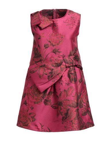 Max & Co . Pony Ride Woman Mini Dress Magenta Size 12 Polyester In Pink