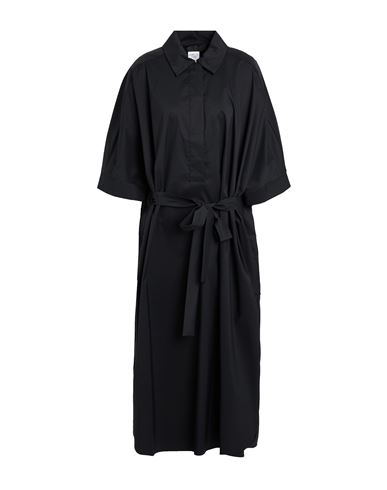 Marina Rinaldi Woman Maxi Dress Black Size 16 Cotton, Elastomultiester In Black