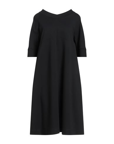 Hache Woman Midi Dress Black Size 8 Viscose, Polyamide, Elastane In Black