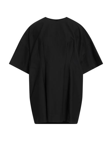 Hache Woman Mini Dress Black Size 10 Cotton, Elastane In Black