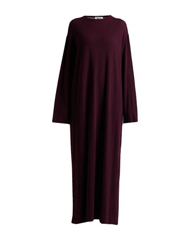 Hache Woman Maxi Dress Plum Size 6 Lambswool, Elastane In Purple