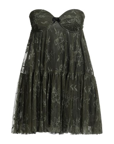 Aniye By Woman Mini Dress Military Green Size 4 Polyamide, Elastane