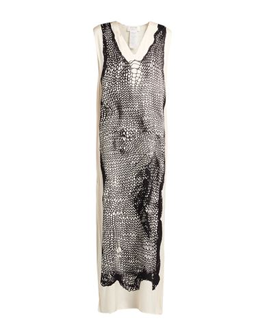 Sportmax Woman Maxi Dress Cream Size 4 Viscose, Elastane In Black