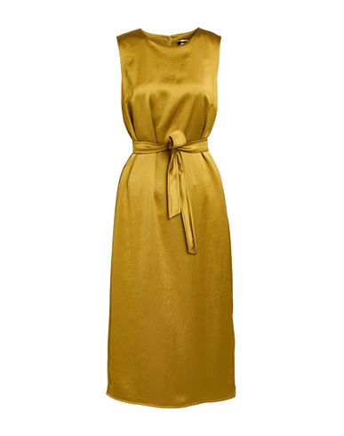 Weekend Max Mara Woman Midi Dress Mustard Size 6 Polyester In Yellow