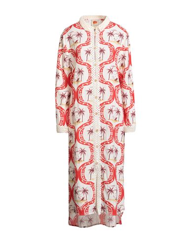 Vestido midi Mujer Rojo XXS Mujer