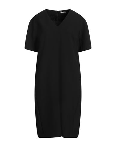 Peserico Woman Mini Dress Black Size 6 Polyester, Rayon, Cotton, Elastane In Black