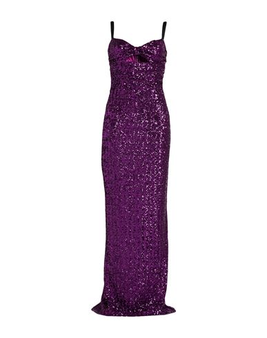 Dolce & Gabbana Woman Maxi Dress Purple Size 10 Polyamide, Elastane In Purple