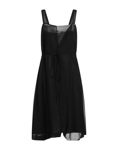 Maison Margiela Woman Midi Dress Black Size 8 Acetate, Viscose, Silk In Black