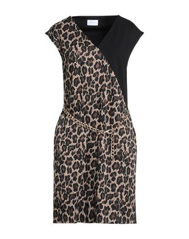 Clips More Woman Mini Dress Black Size 8 Polyester, Viscose, Elastane In Black