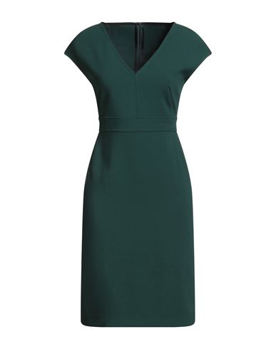Emme By Marella Woman Midi Dress Dark Green Size 8 Polyester, Viscose, Elastane In Green