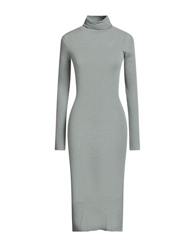 Jil Sander + Woman Midi Dress Light Grey Size 2 Alpaca Wool, Wool, Polyamide In Gray
