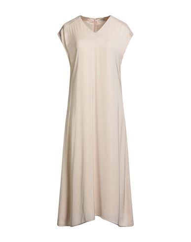 Peserico Woman Midi Dress Beige Size 6 Viscose In Neutral