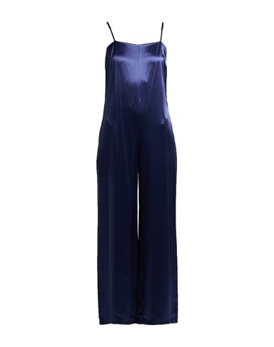 Peserico Easy Woman Jumpsuit Navy Size 6 Viscose In Blue