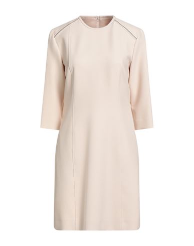Peserico Woman Mini Dress Beige Size 6 Polyester, Viscose, Cotton, Elastane In Neutral
