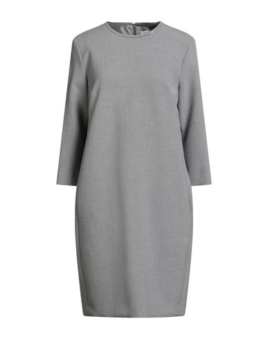 Peserico Woman Mini Dress Grey Size 4 Polyester, Viscose, Cotton, Elastane In Gray
