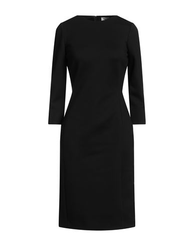 Agnona Woman Midi Dress Black Size 6 Viscose, Polyamide, Elastane In Black